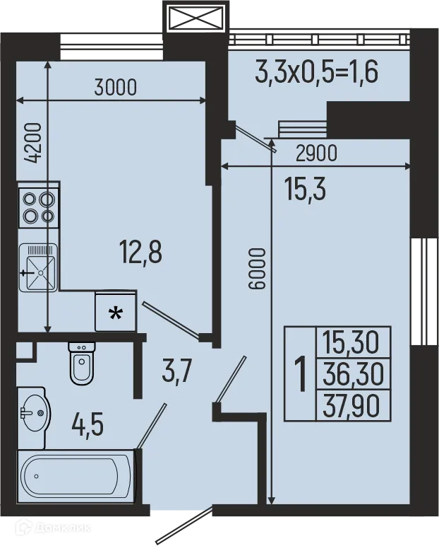 Фото квартиры в ЖК Звёзды