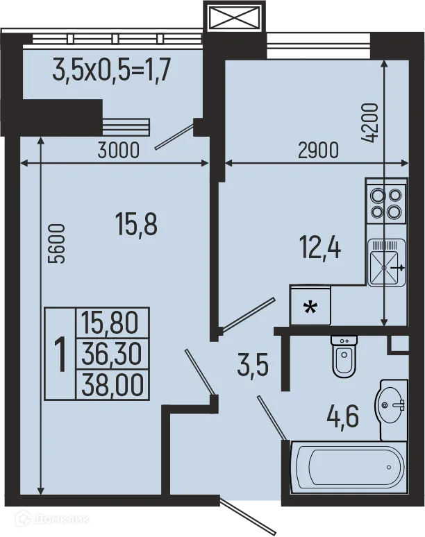 Фото квартиры в ЖК Звёзды