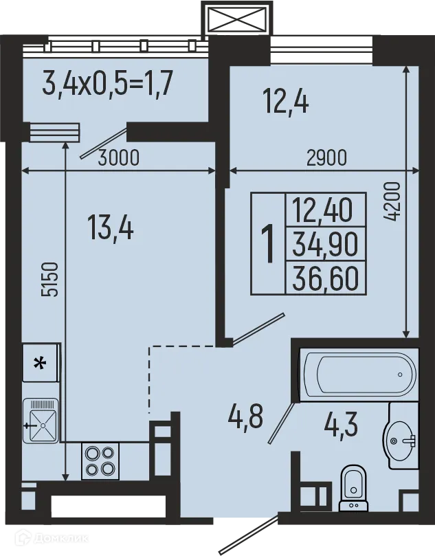 Фото квартиры в ЖК Звёзды