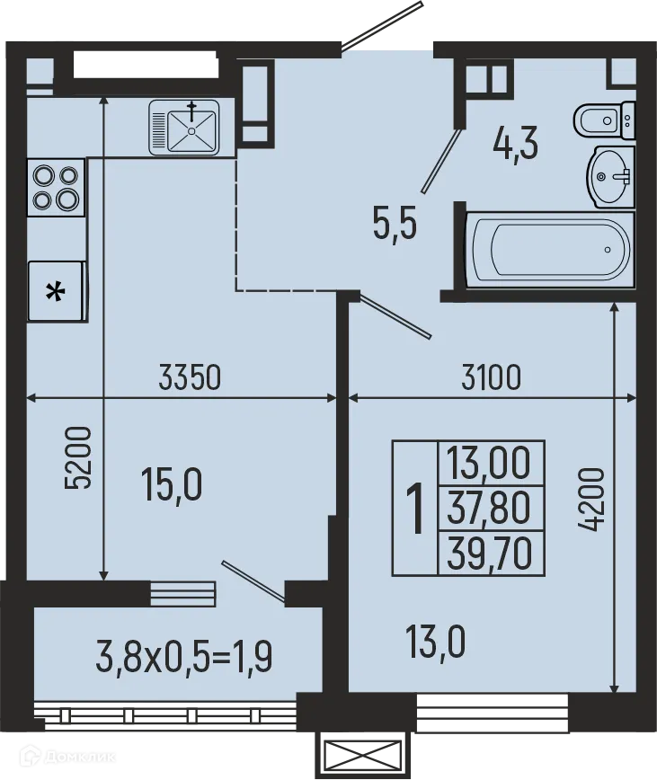 Фото квартиры в ЖК Звёзды