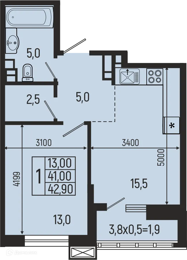 Фото квартиры в ЖК Звёзды