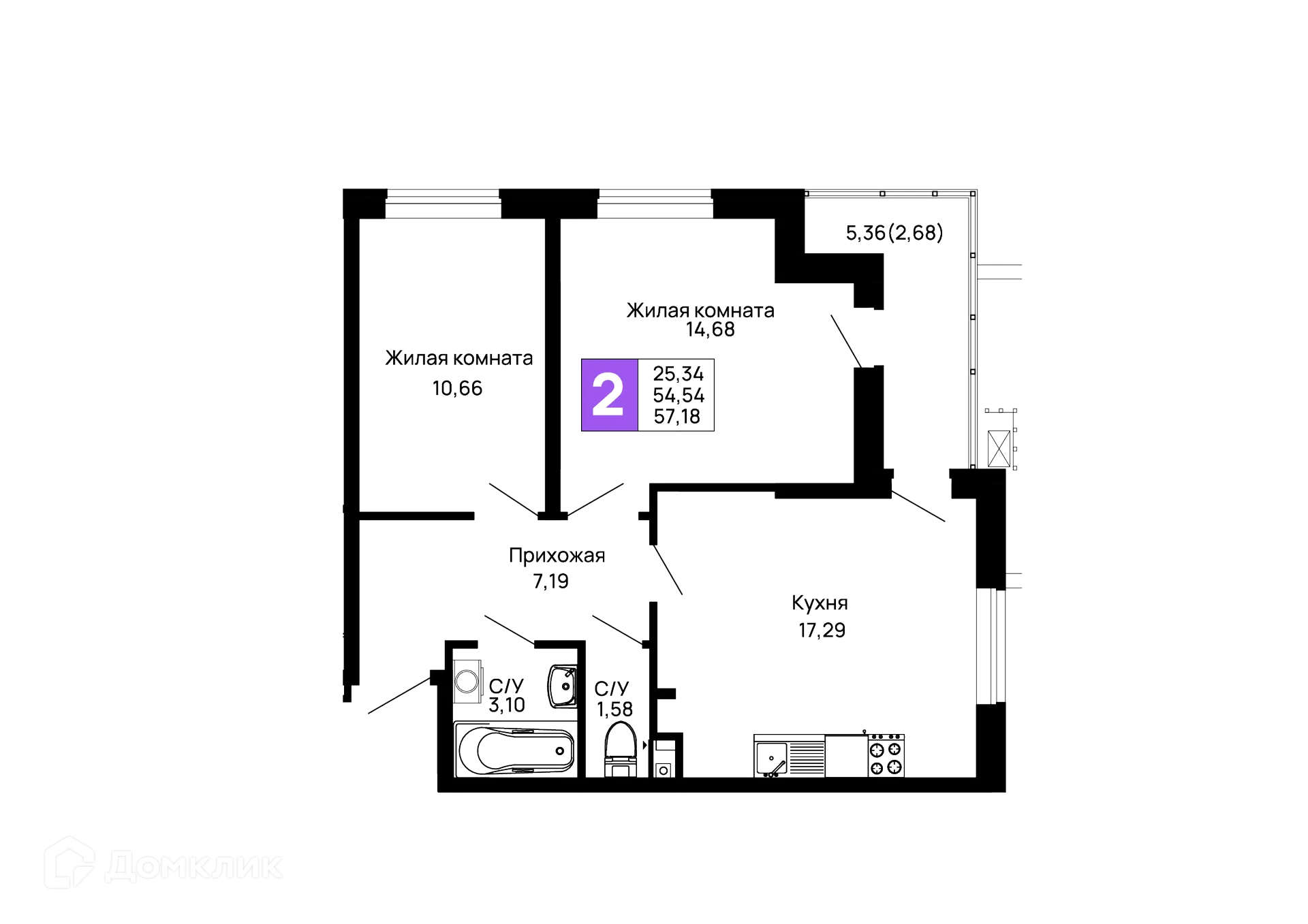 Фото квартиры в ЖК Долина