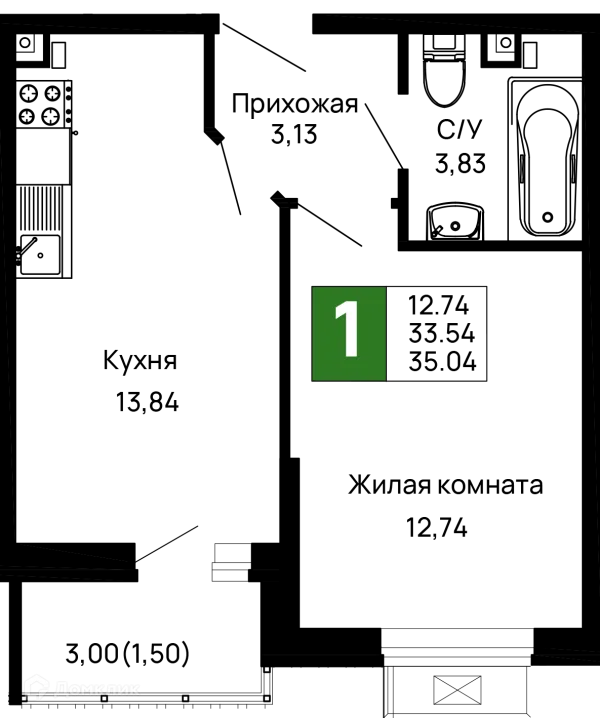 Квартира в ЖК Долина