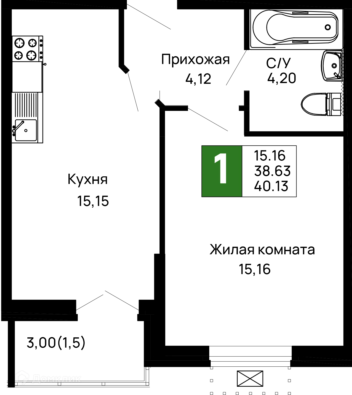 Фото квартиры в ЖК Долина