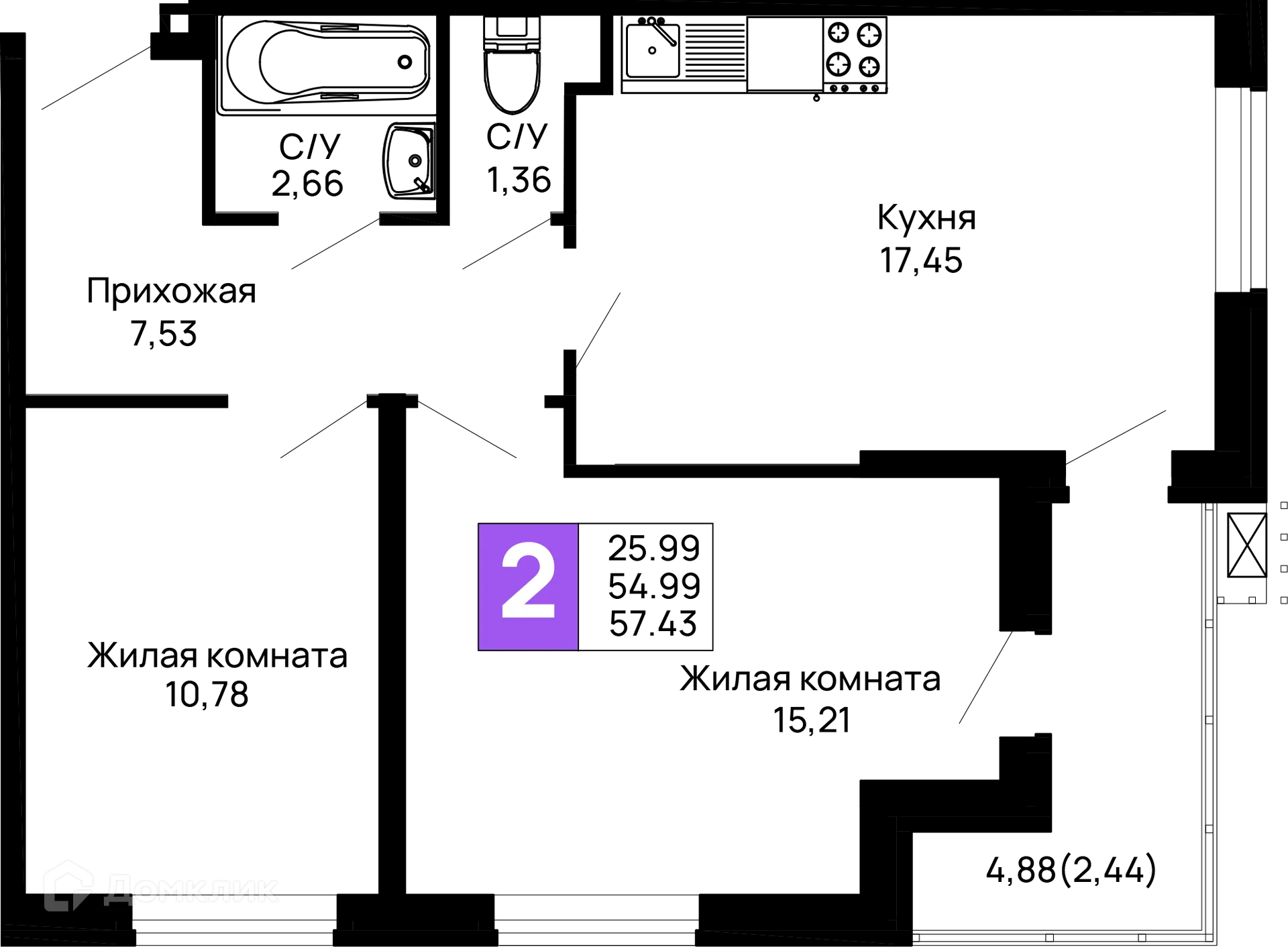 Фото квартиры в ЖК Долина