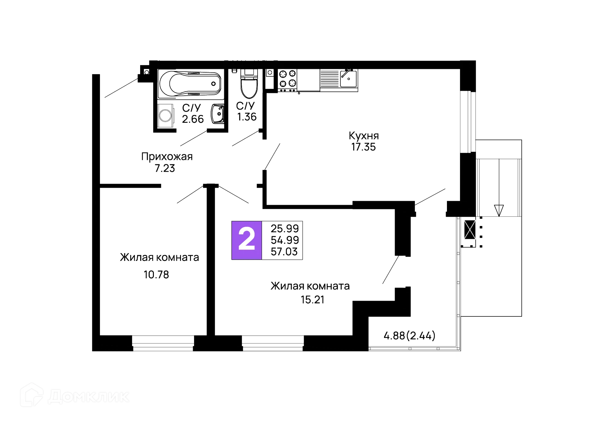 Фото квартиры в ЖК Долина