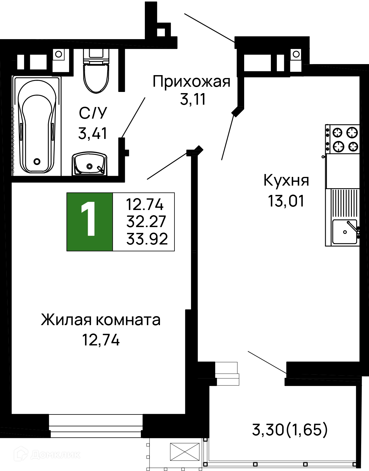 Фото квартиры в ЖК Долина