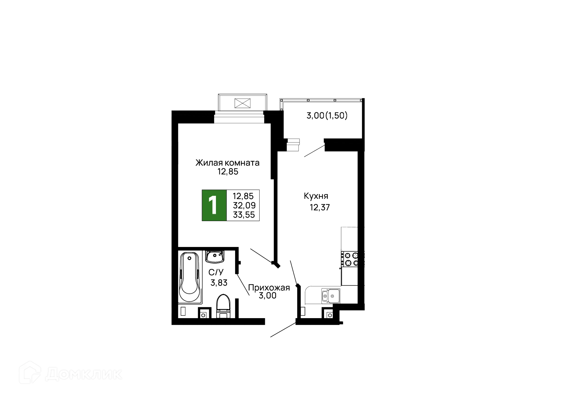 Фото квартиры в ЖК Долина