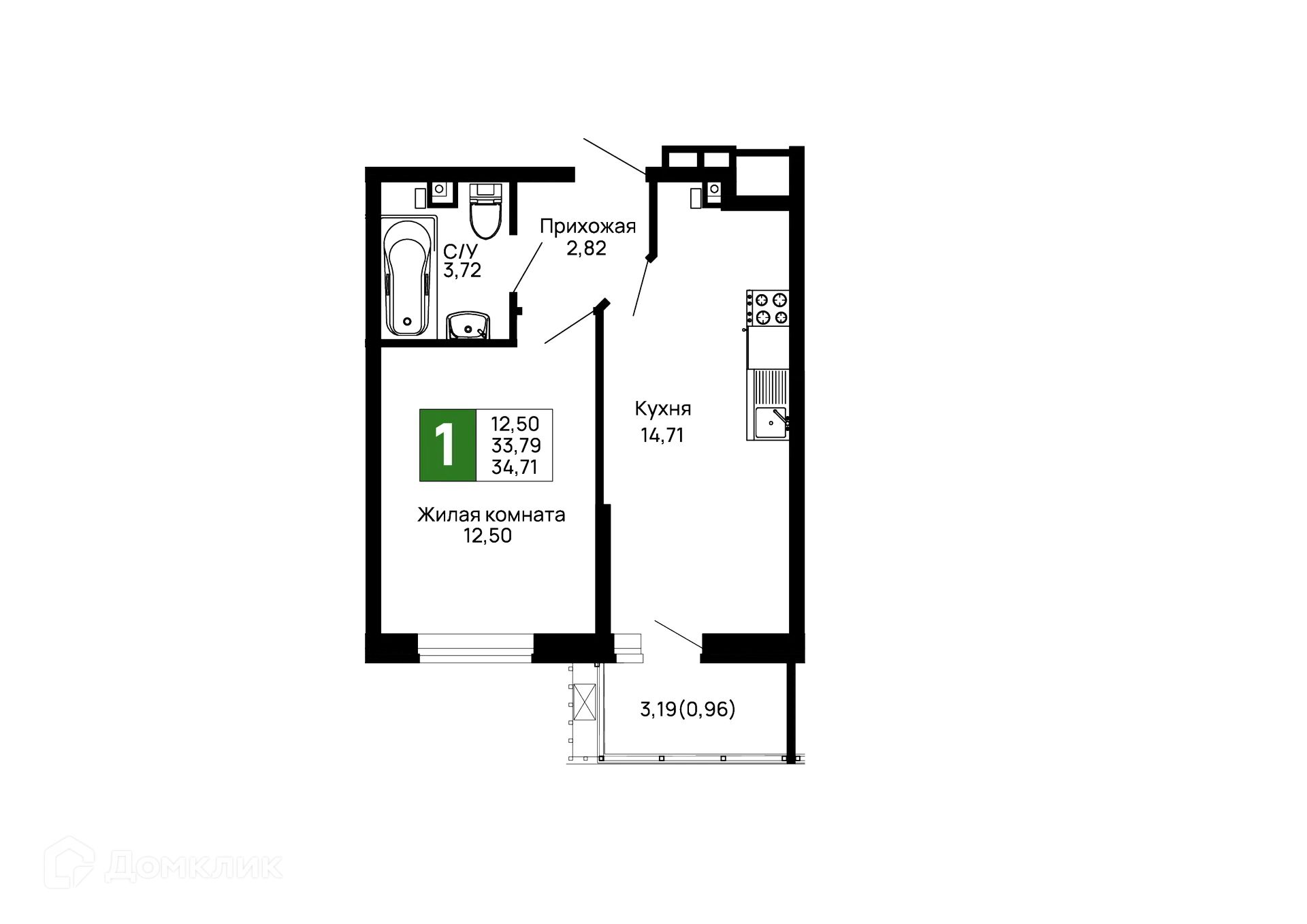 Фото квартиры в ЖК Долина