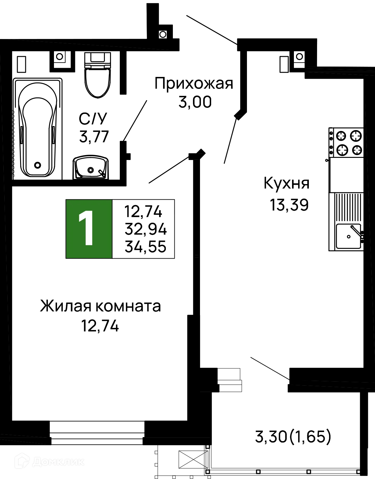 Фото квартиры в ЖК Долина