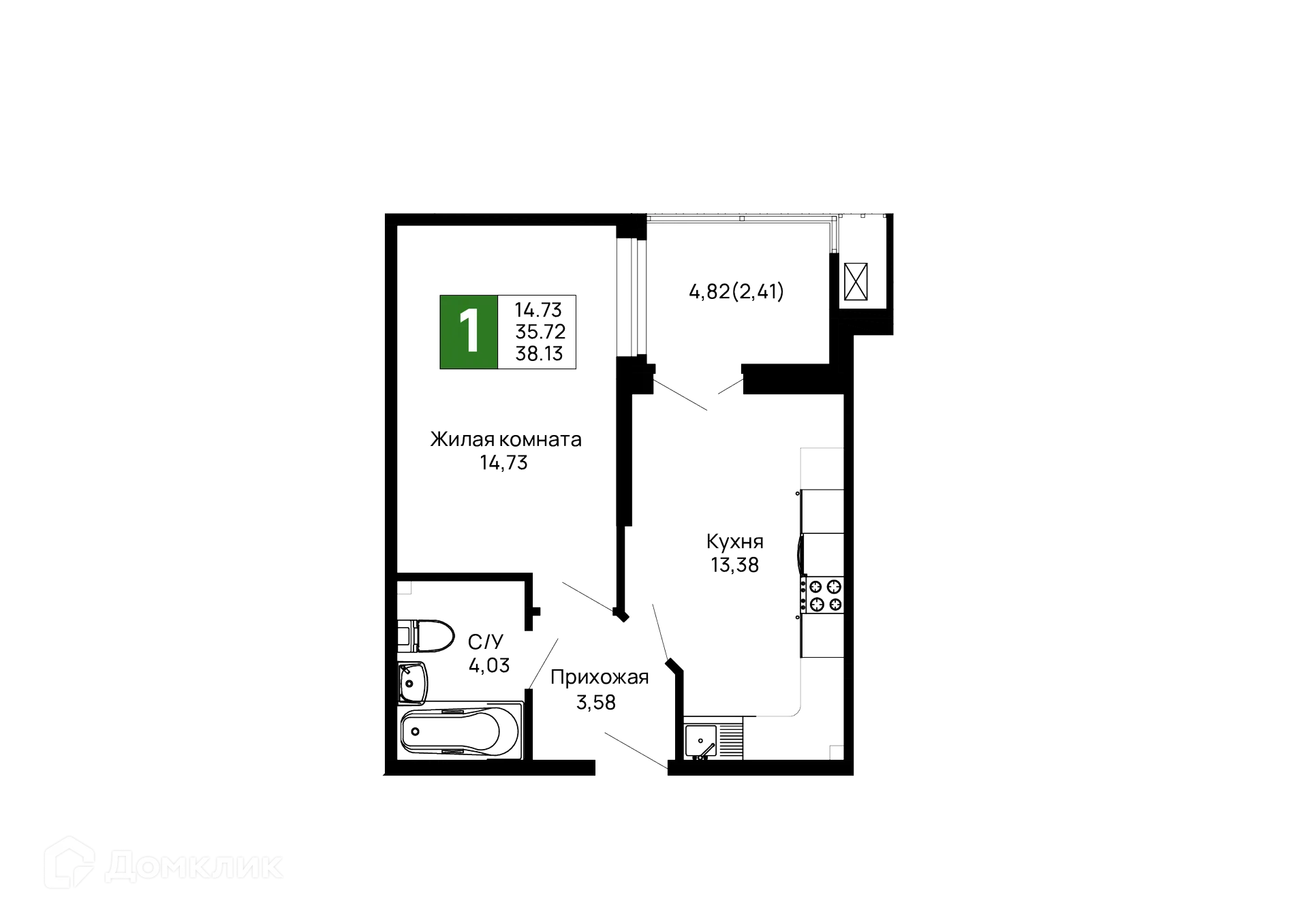 Фото квартиры в ЖК Долина