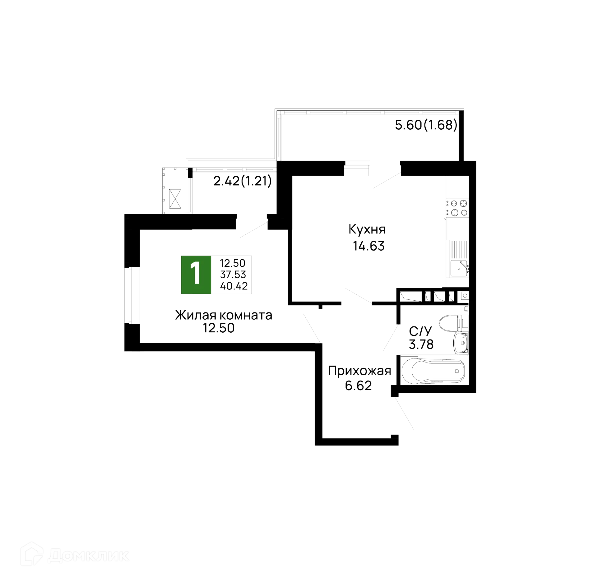 Фото квартиры в ЖК Долина