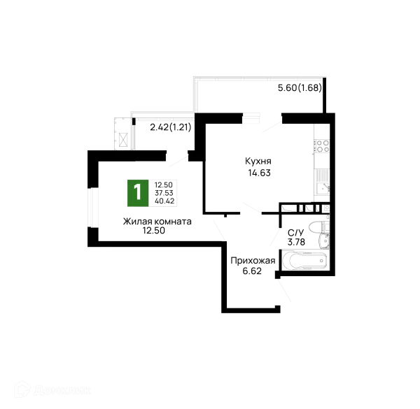 1 комн. квартиры в Майкопе новостройки