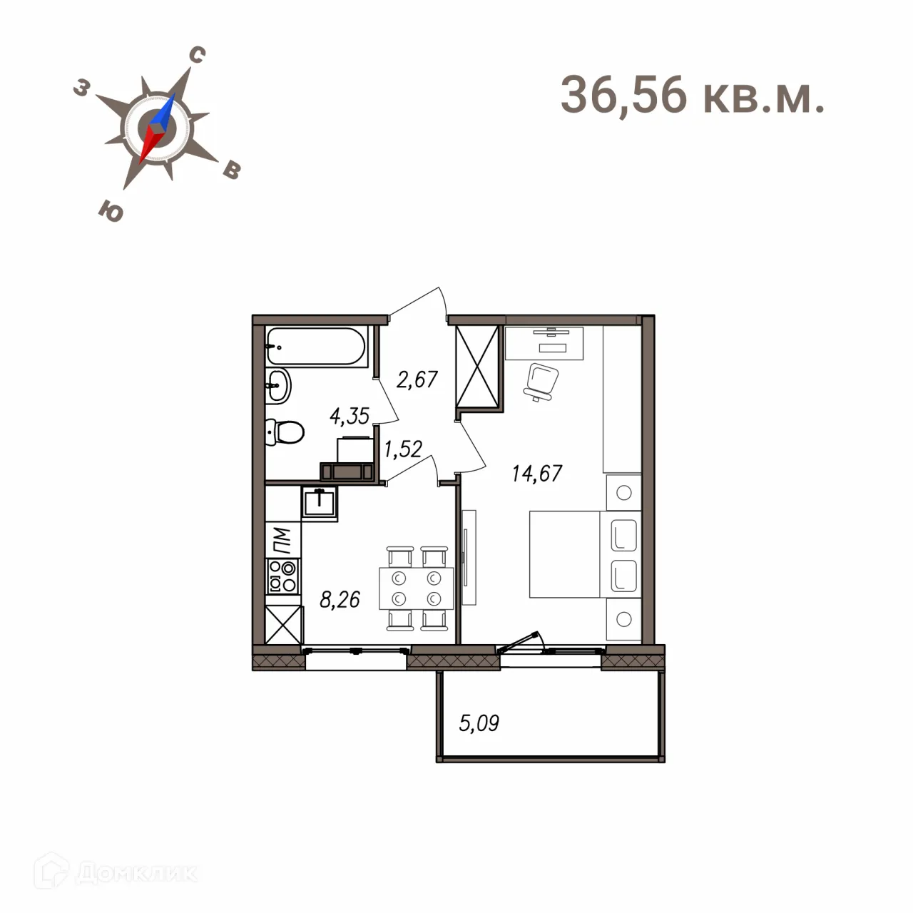 Фото квартиры в ЖК Новая жизнь