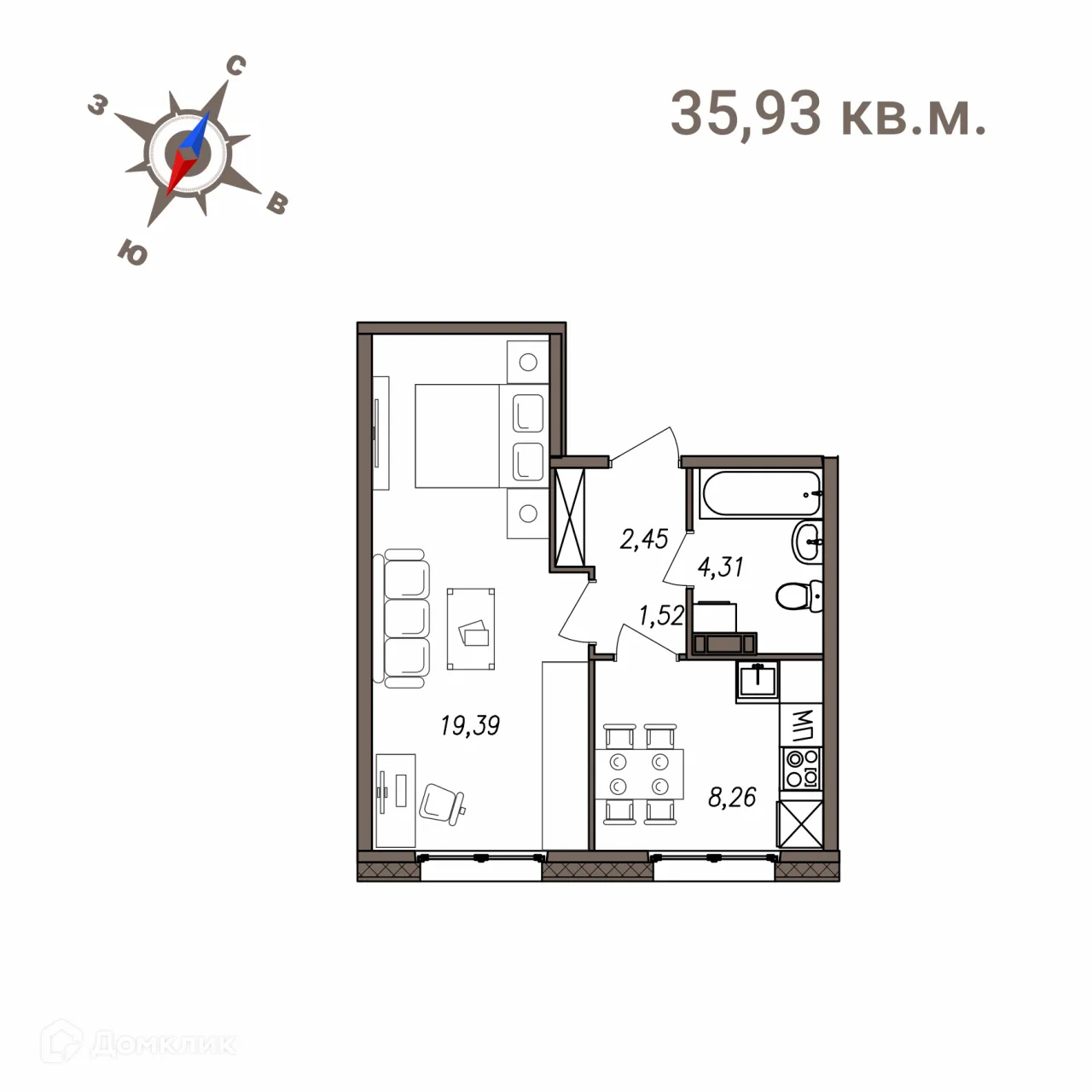 Фото квартиры в ЖК Новая жизнь