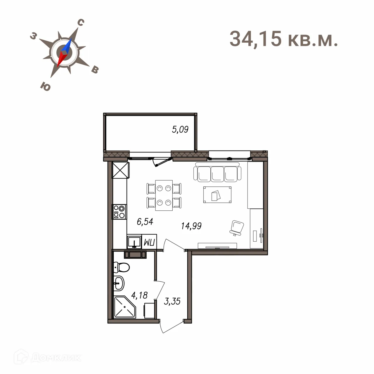 Фото квартиры в ЖК Новая жизнь