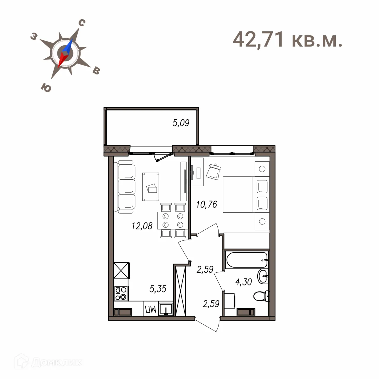 Фото квартиры в ЖК Новая жизнь