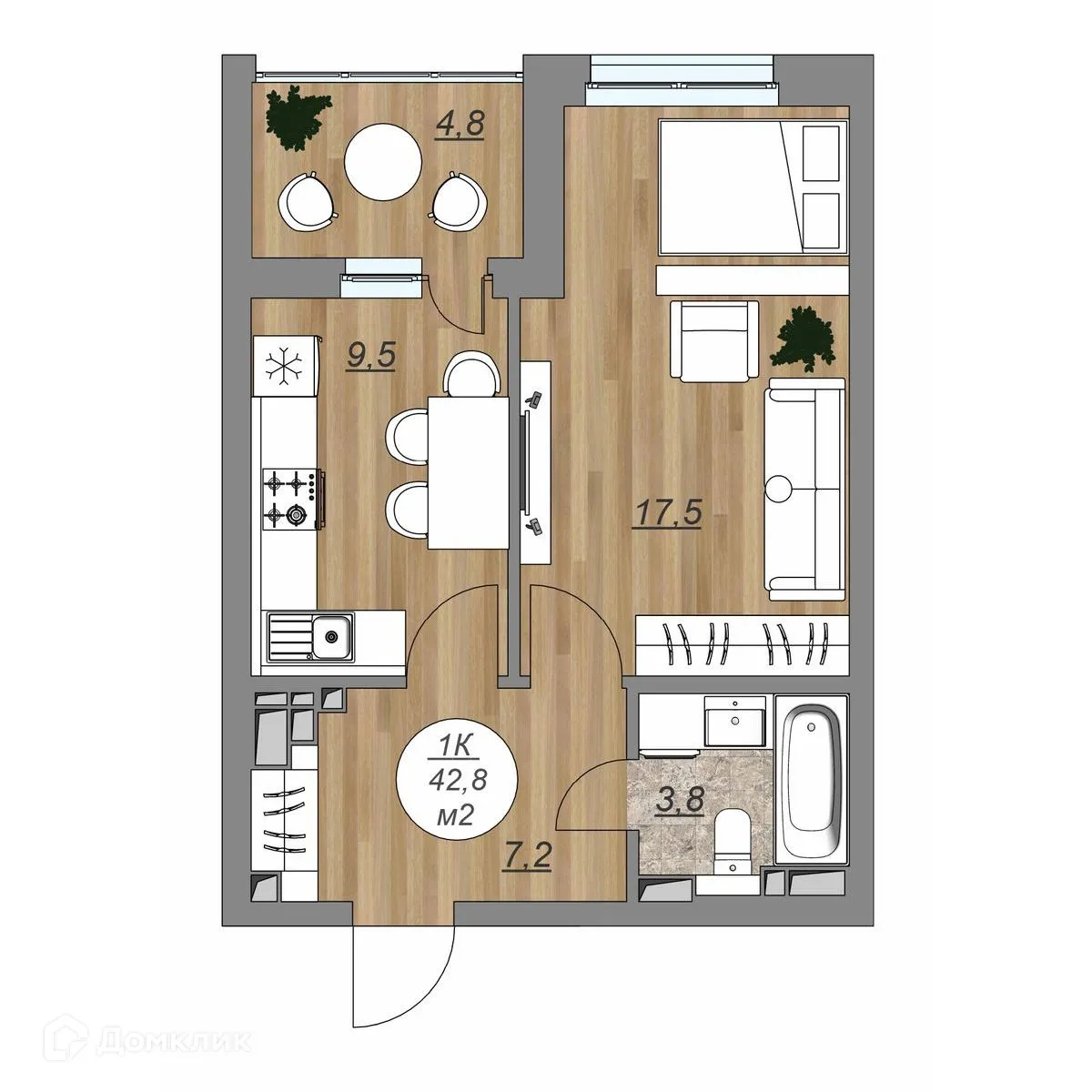 Фото квартиры в ЖК "Каскад"
