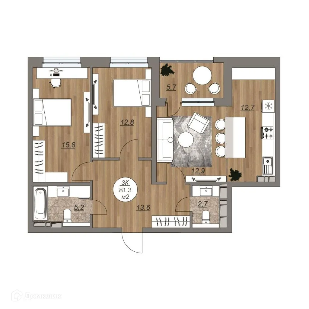 Фото квартиры в ЖК "Каскад"