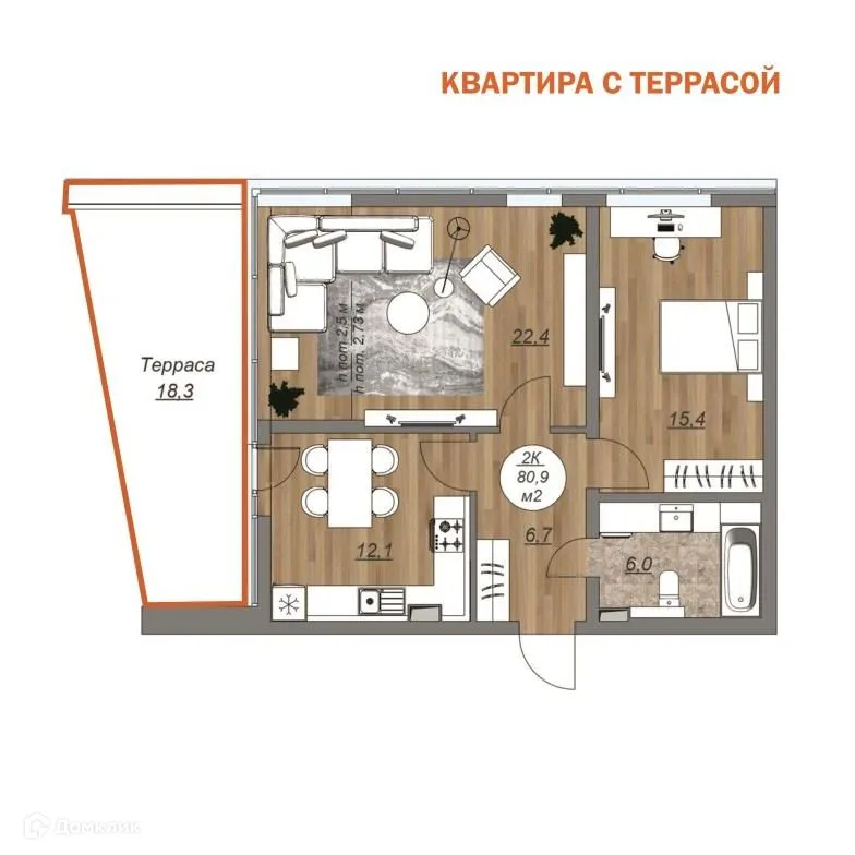 Фото квартиры в ЖК "Каскад"