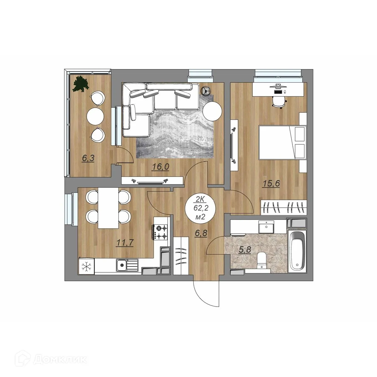 Фото квартиры в ЖК "Каскад"