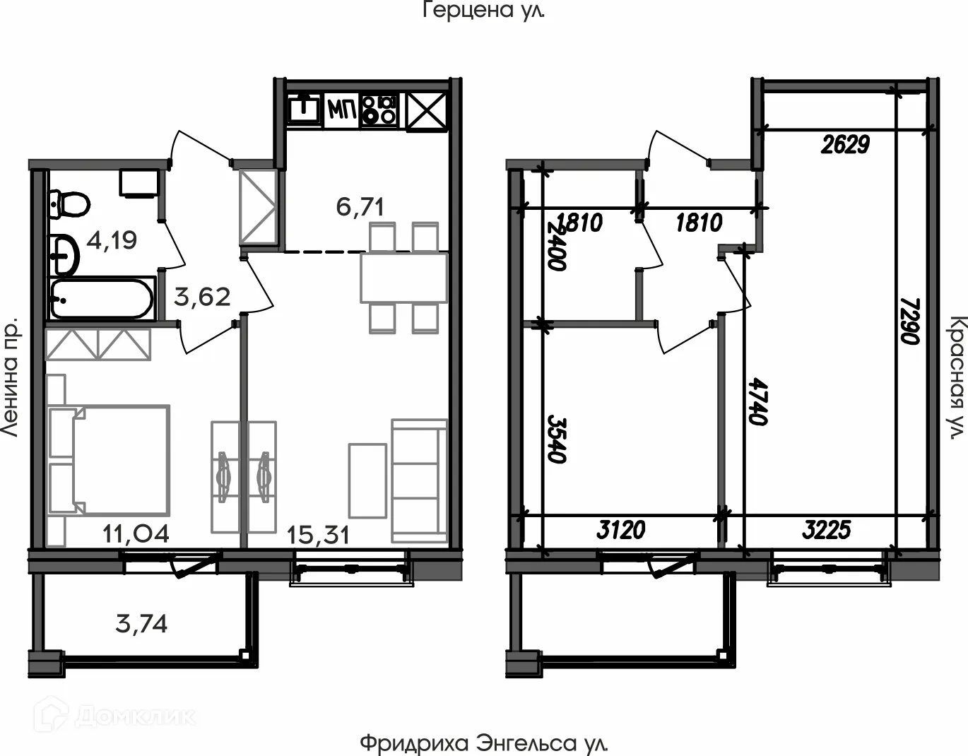 Фото квартиры в ЖК АРИСТОКРАТ