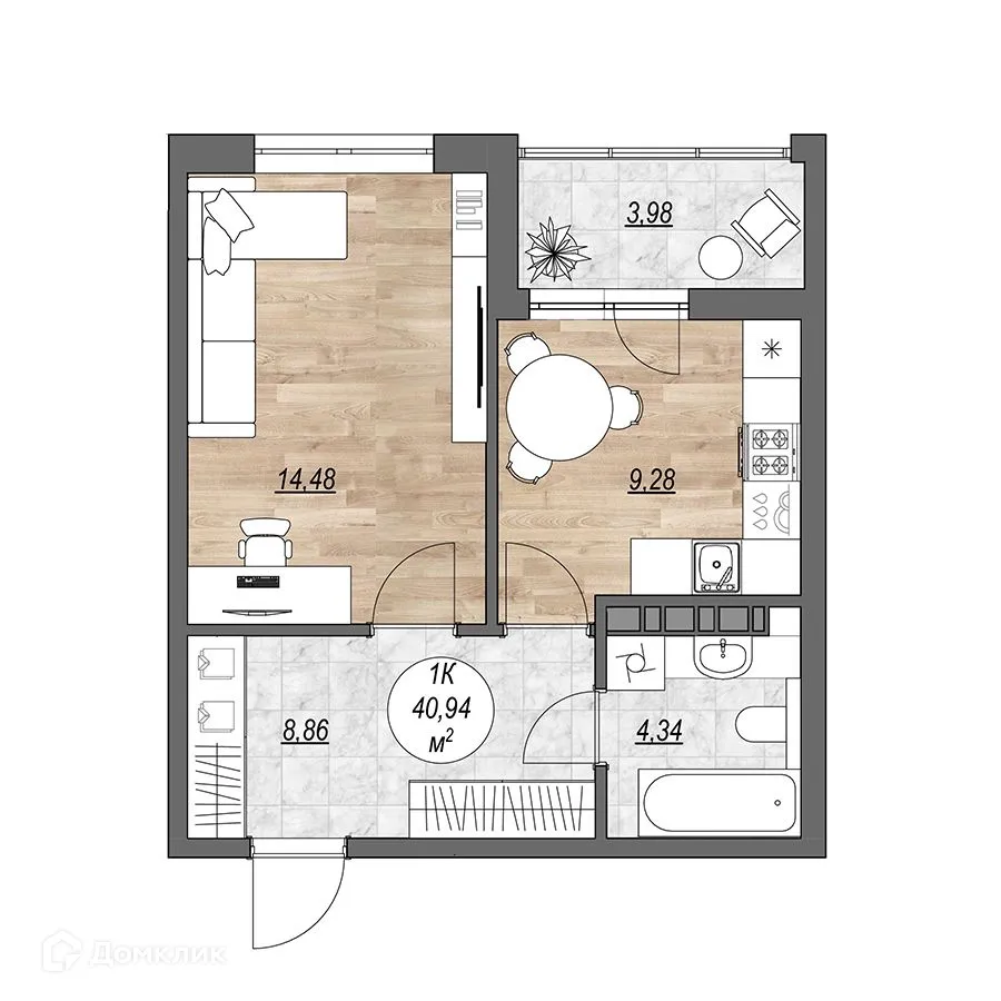 Фото квартиры в ЖК "Каскад"