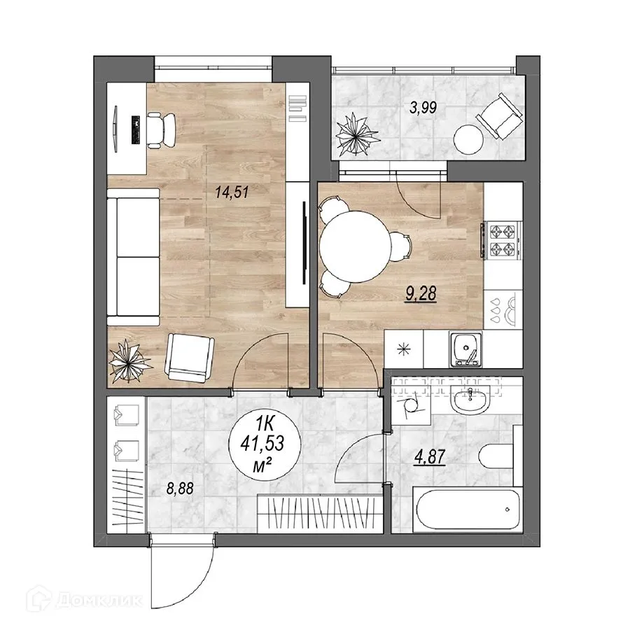 Фото квартиры в ЖК "Каскад"