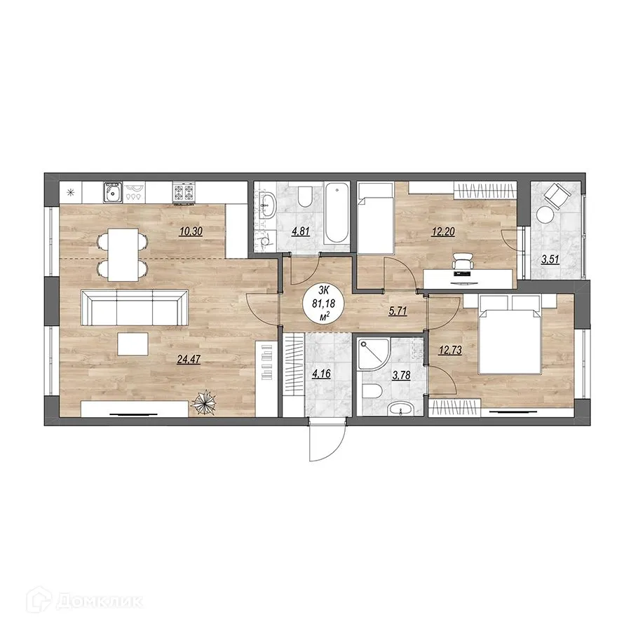 Фото квартиры в ЖК "Каскад"