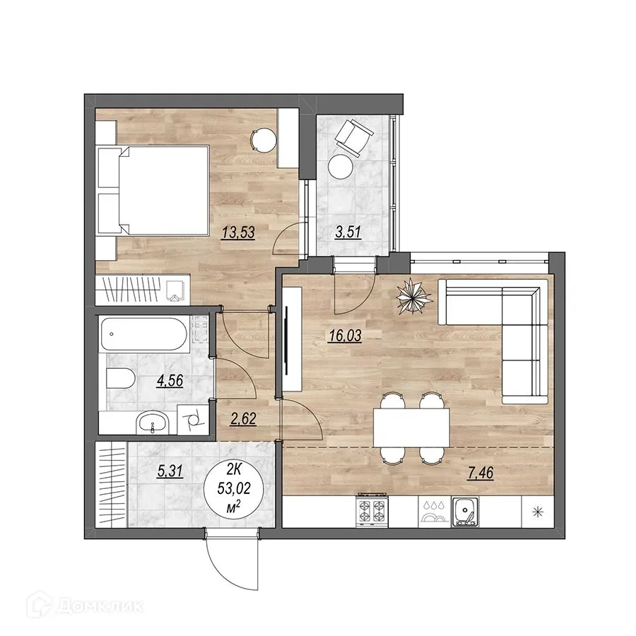 Фото квартиры в ЖК "Каскад"