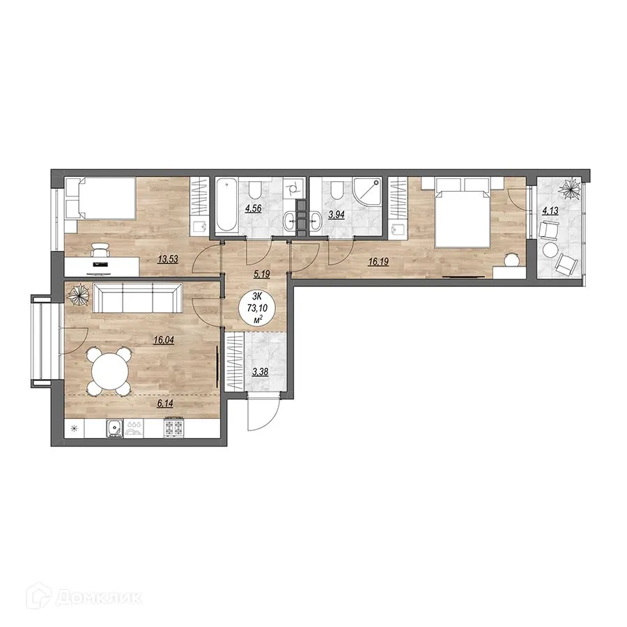 Фото квартиры в ЖК "Каскад"