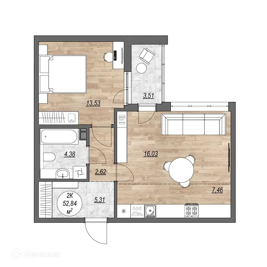 Фото квартиры в ЖК "Каскад"