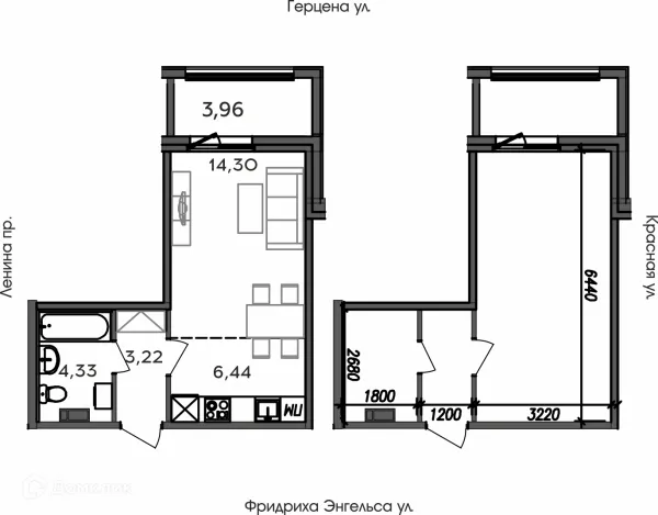 1 комн. квартиры в Петрозаводске новостройки