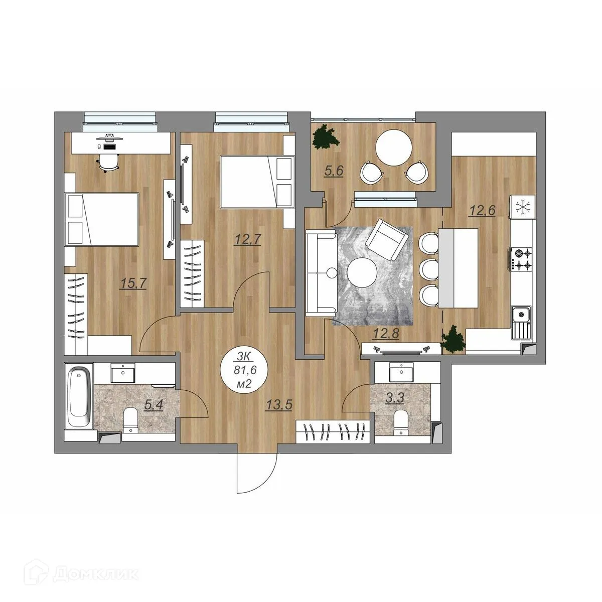 Фото квартиры в ЖК "Каскад"