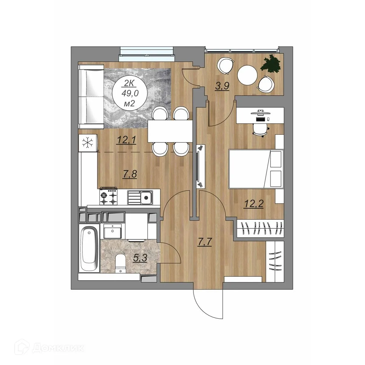 Фото квартиры в ЖК "Каскад"