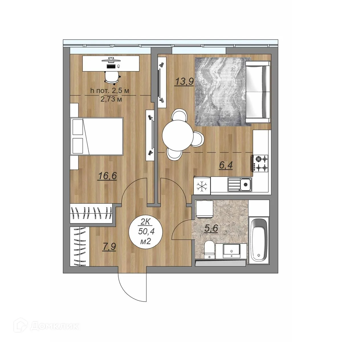 Фото квартиры в ЖК "Каскад"