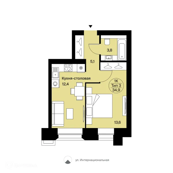 1 комн. квартиры в Сыктывкаре новостройки