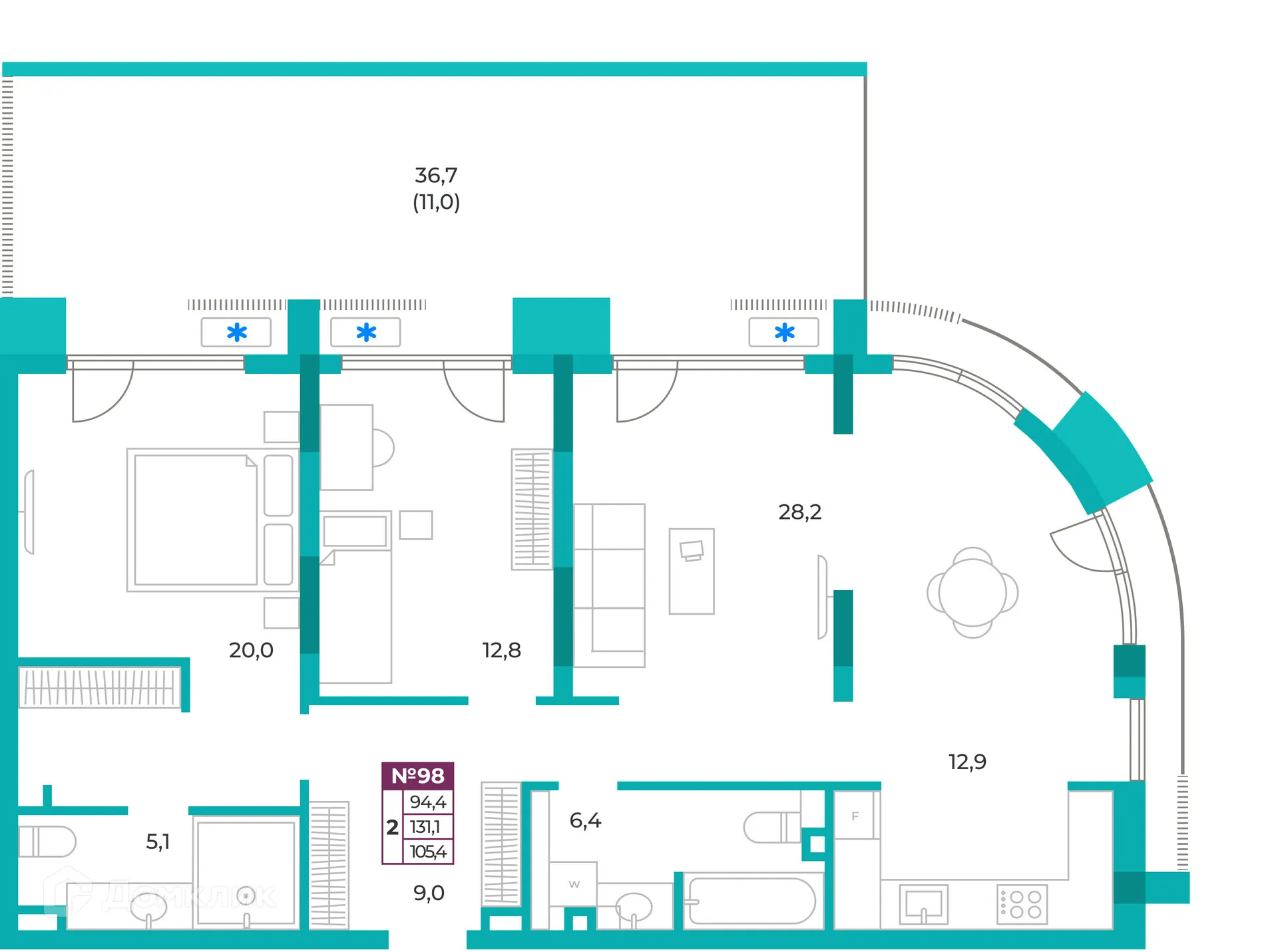 Фото квартиры в ЖК ОМЕГА