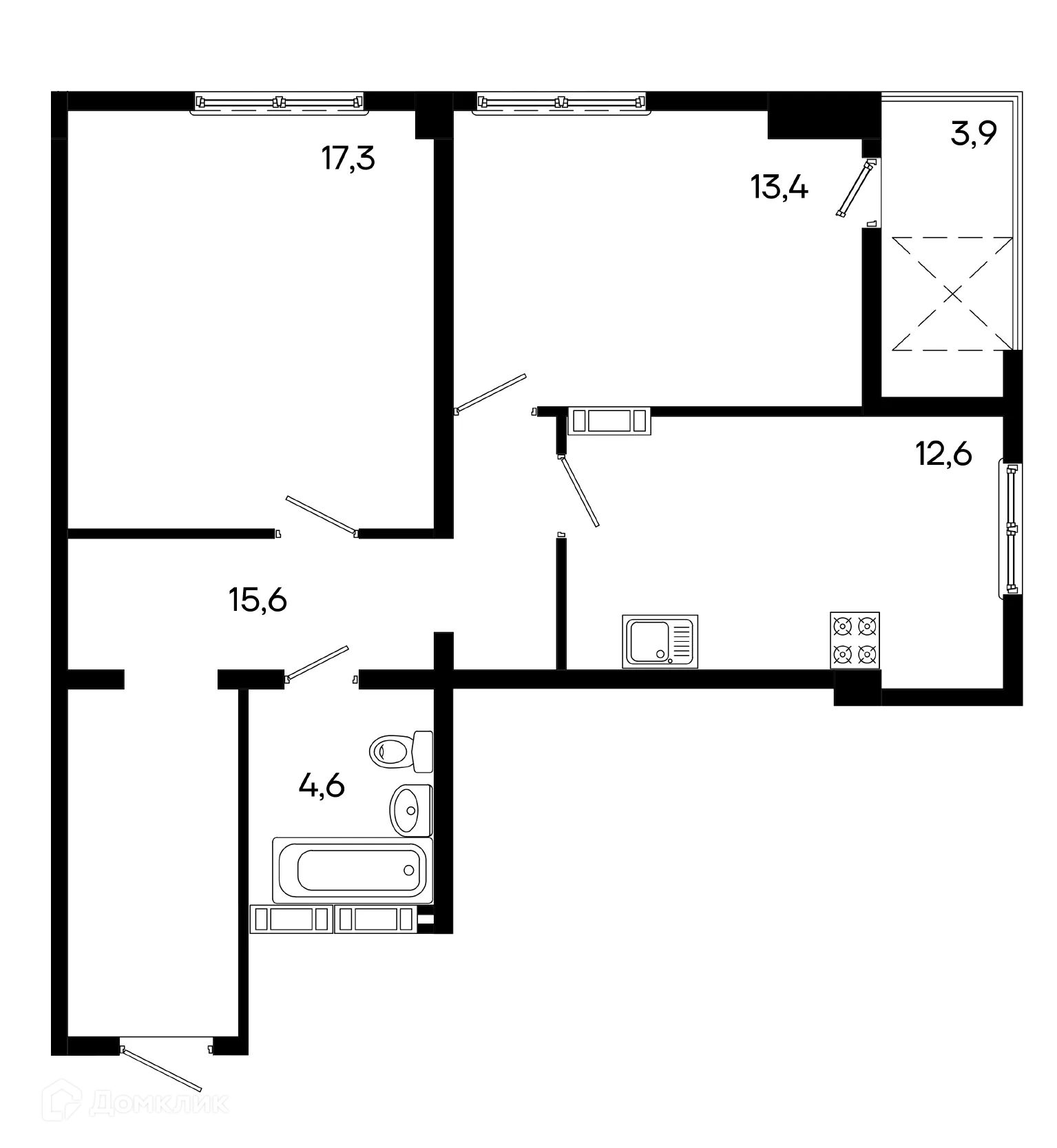 Фото квартиры в ЖК Поэма