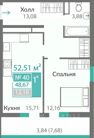 Фото квартиры в ЖК ГОРИЗОНТЫ-2