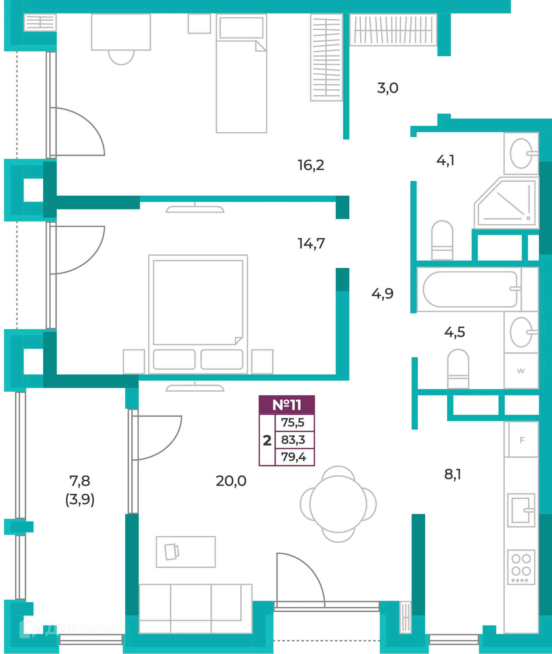 Фото квартиры в ЖК ОМЕГА