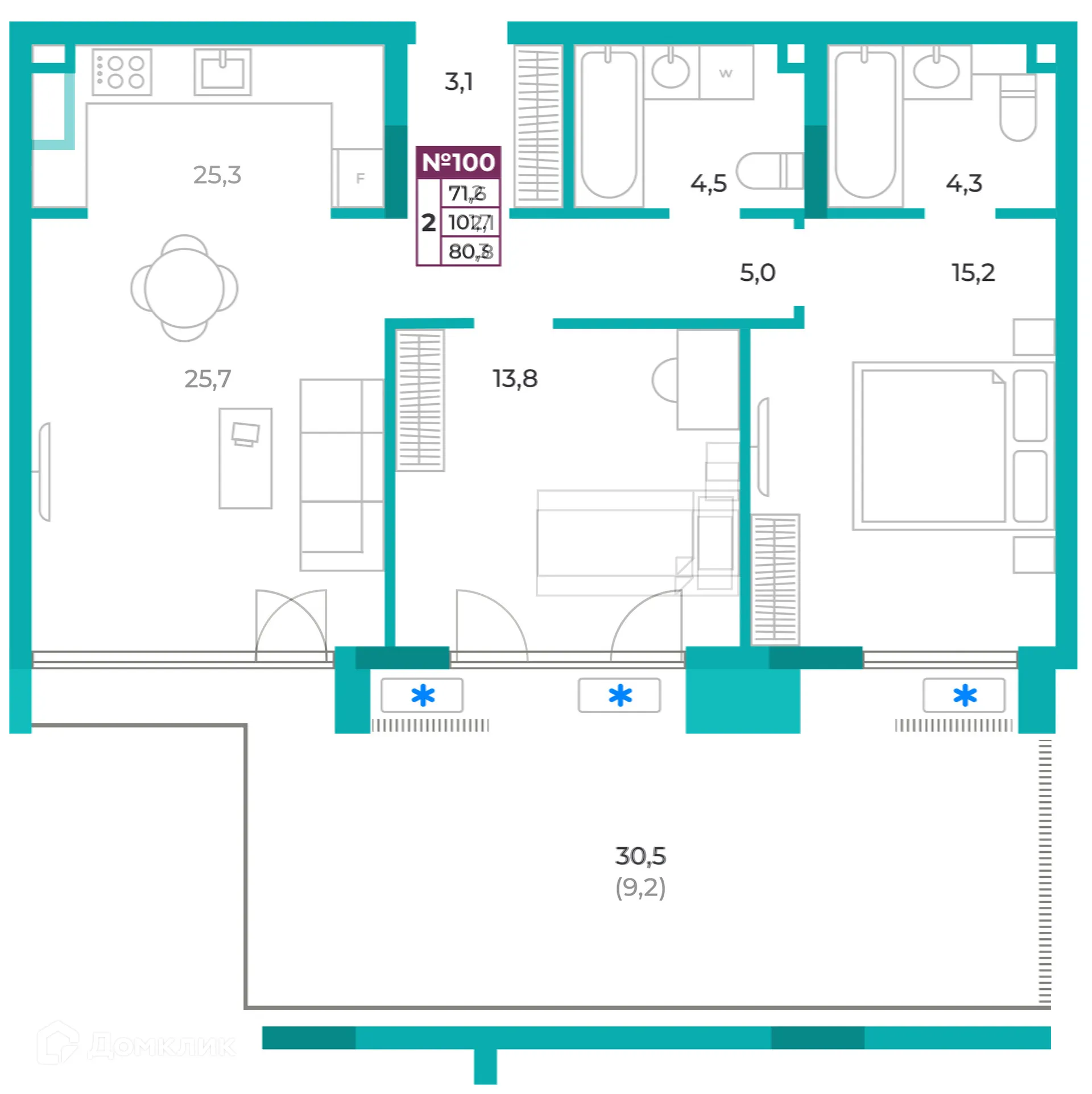 Фото квартиры в ЖК ОМЕГА