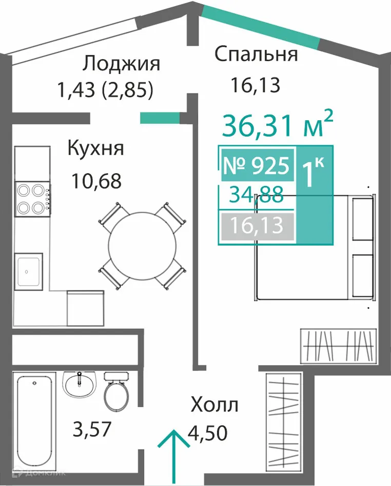 Фото квартиры в ЖК БАРБАРИС