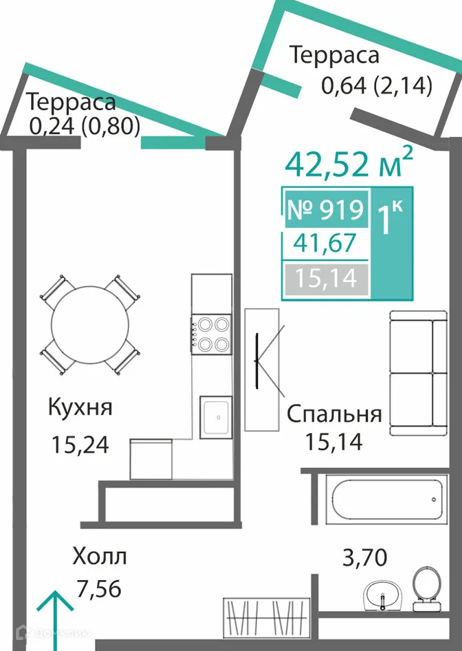 Фото квартиры в ЖК БАРБАРИС