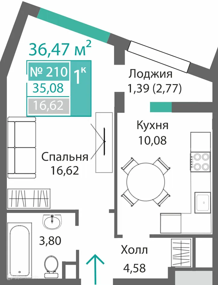 Фото квартиры в ЖК БАРБАРИС