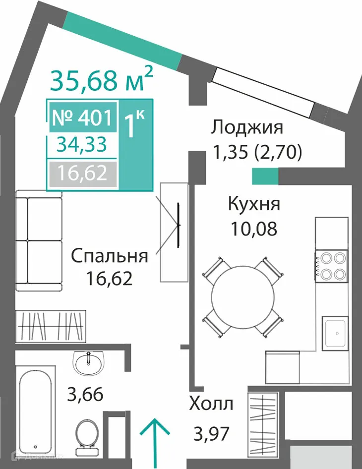 Фото квартиры в ЖК БАРБАРИС