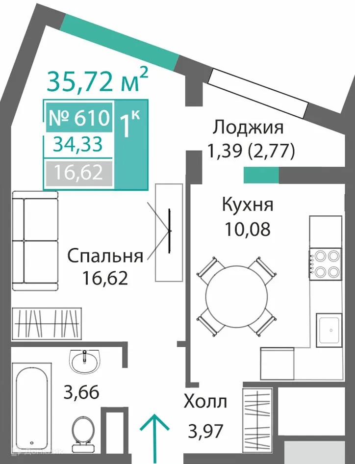 Фото квартиры в ЖК БАРБАРИС