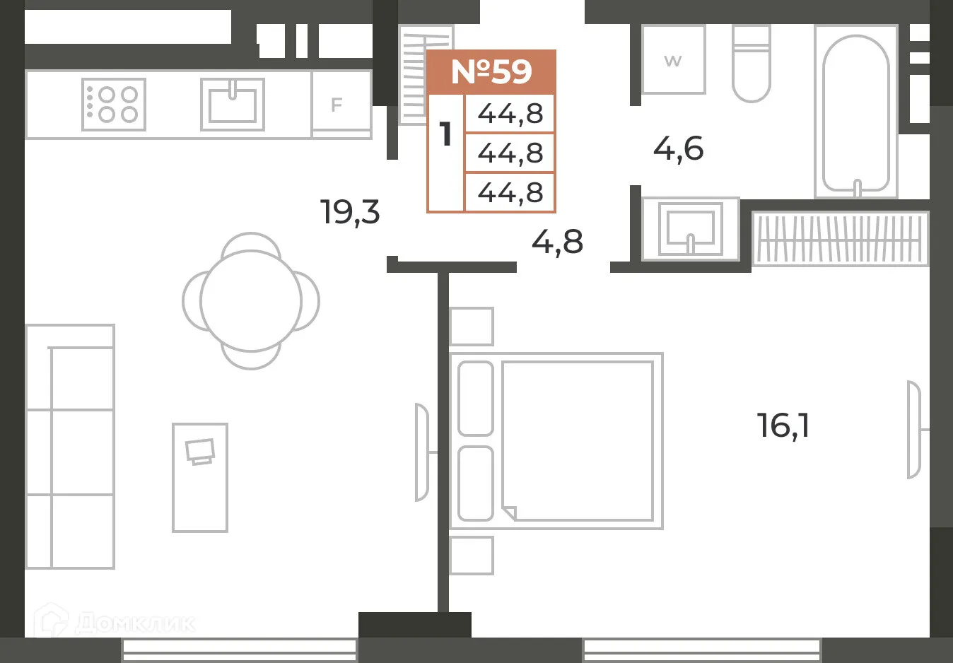 Фото квартиры в ЖК Аристократ