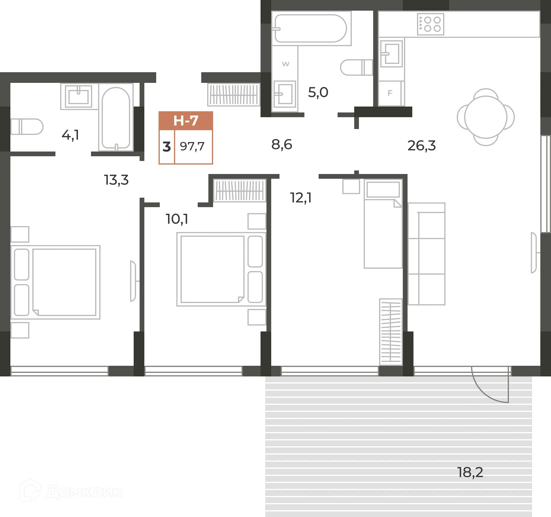 Фото квартиры в ЖК Аристократ