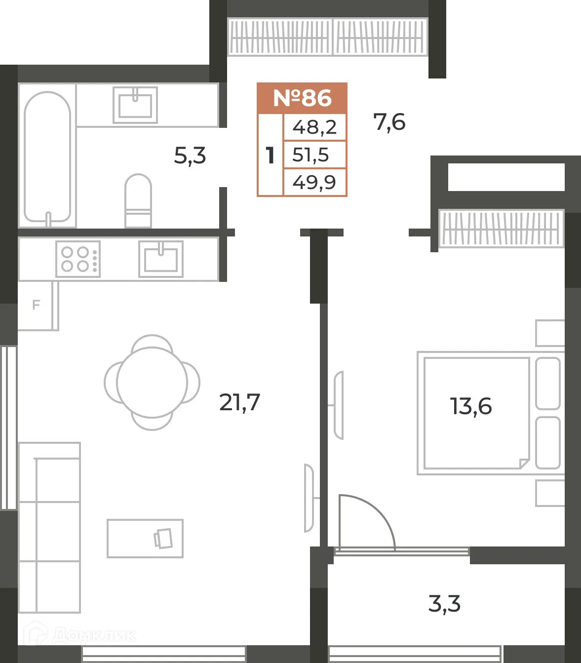 Фото квартиры в ЖК Аристократ